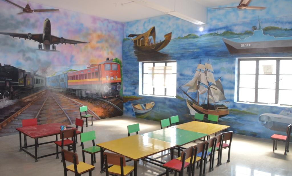 Colourful and creative classroom environment