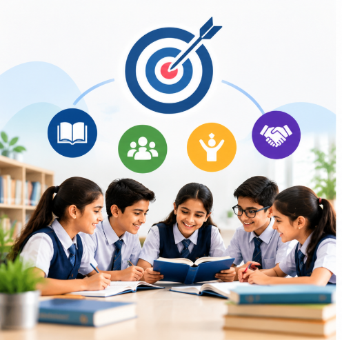 Students engaged in creative learning at St. Paul CBSE School